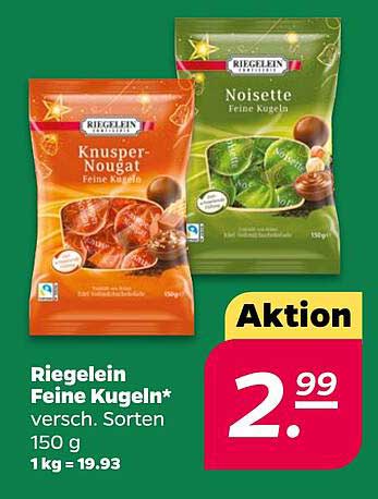 RIEGELEIN Feine Kugeln - verschiedene Sorten 150 g