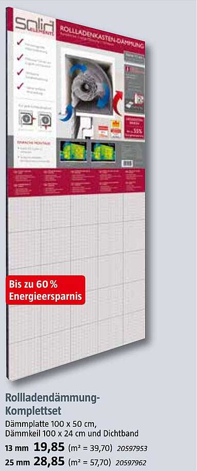 Rollladdämmung-Komplettset