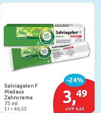 Salviagalen F Madaus Zahncreme 75 ml - jetzt zum Sparpreis!