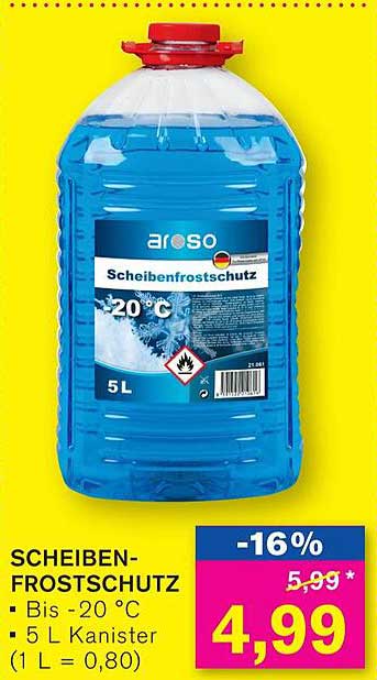 Scheibenfrostschutz -20 °C, 5 L Kanister
