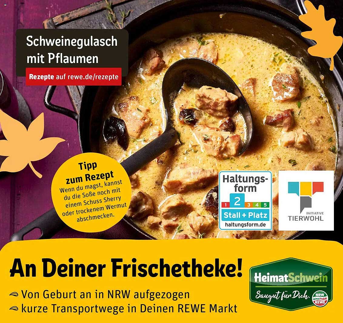 Schweinegulasch mit Pflaumen