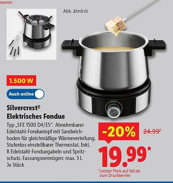 Silvercrest® Elektrisches Fondue
