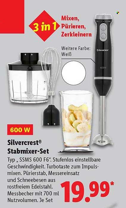 Silvercrest® Stabmixer-Set 3 in 1