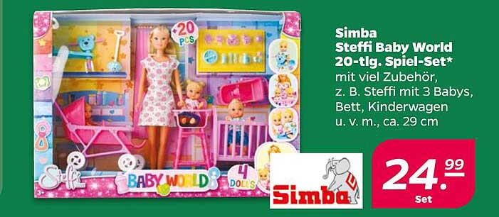 Simba Steffi Baby World 20-tlg. Spiel-Set