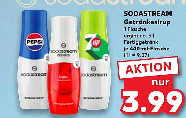 SODASTREAM Getrankesirup – Pepsi, Cola und 7 Up Zero