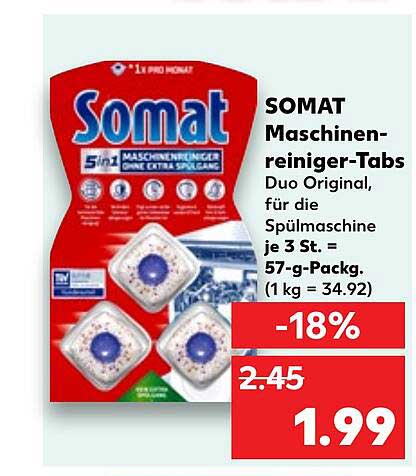 SOMAT Maschinenreiniger-Tabs Duo Original