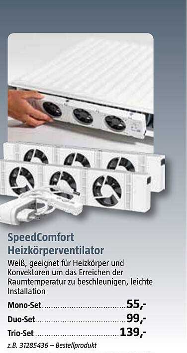 SpeedComfort Heizkörperventilator