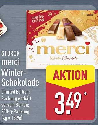STORCK merci Winter-Schokolade – Limited Edition