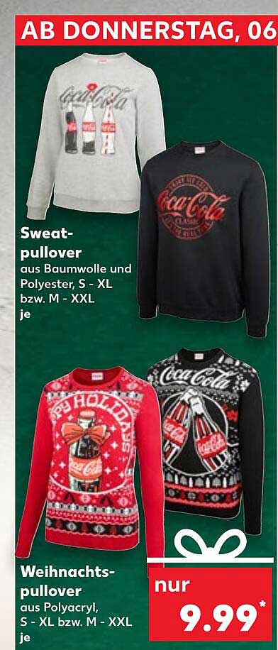 Sweat- und Weihnachtspullover von Coca-Cola