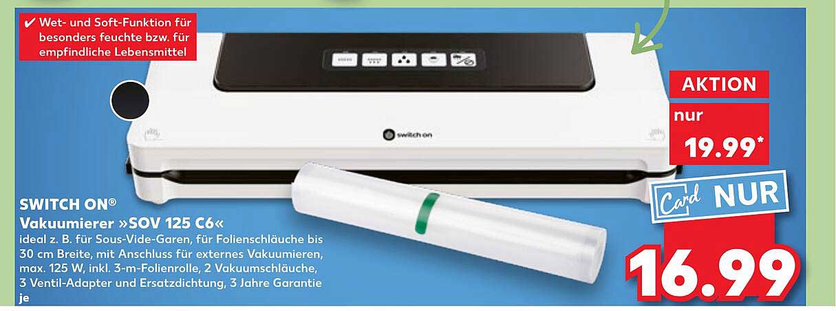 SWITCH ON® Vakuumierer »SOV 125 C6«