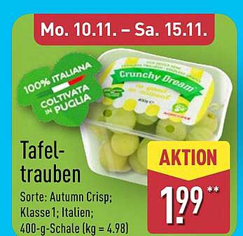 Tafeltrauben - Autum Crisp, Klasse 1, Italien