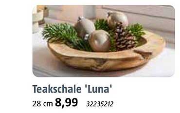 Teakschale 'Luna'
