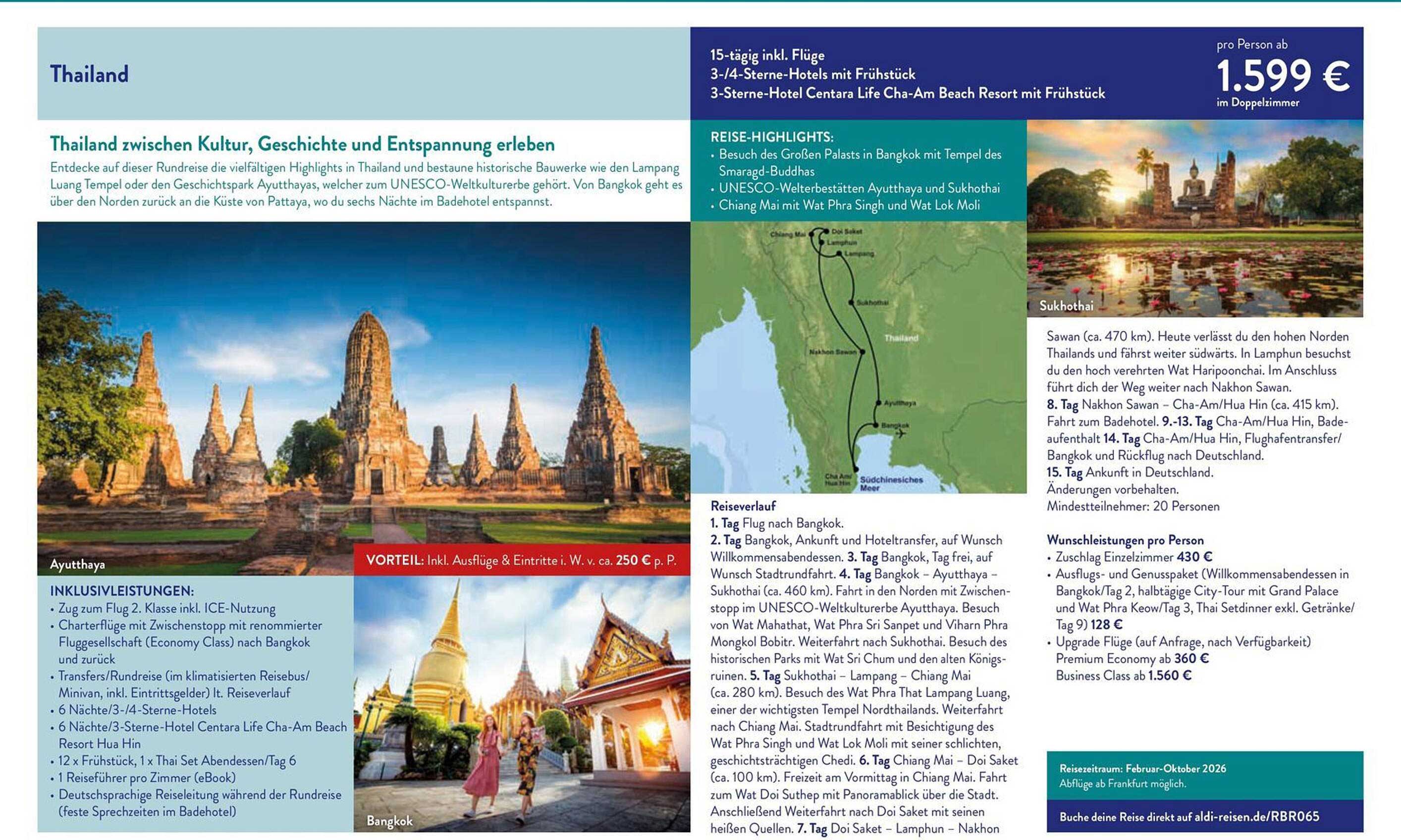 Thailand zwischen Kultur, Geschichte und Entspannung erleben