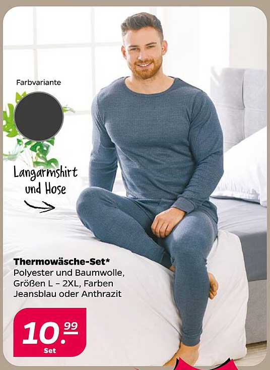 Thermowäsche-Set - Langarmshirt und Hose