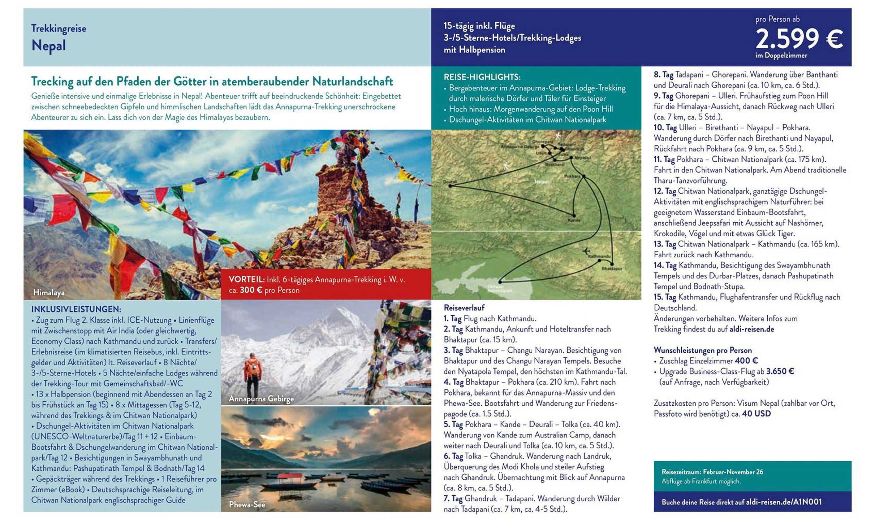 Trekkingreise Nepal - Abenteuer im Himalaya