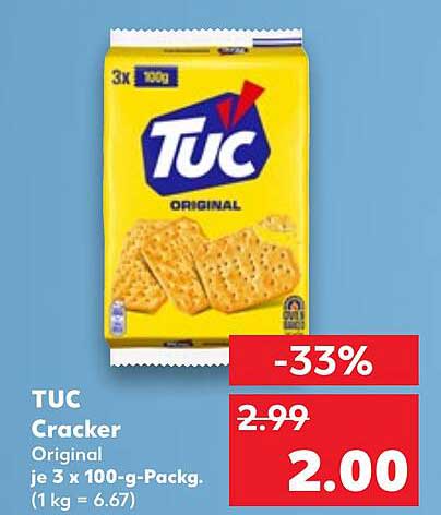 TUC Cracker Original 3 x 100-g-Packung