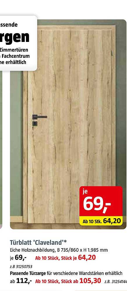 Türblatt 'Claveland' – Eleganz für Ihr Zuhause