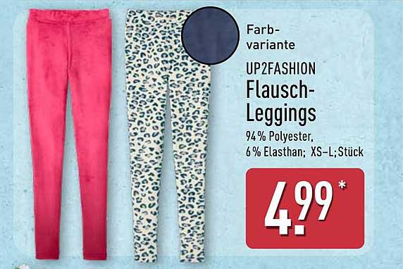 UP2FASHION Flausch-Leggings