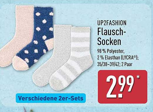 UP2FASHION Flausch-Socken 2er-Set