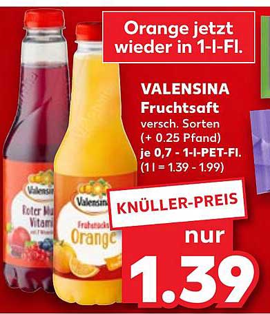 VALENSINA Fruchsäfte – Vielfältiger Genuss für alle!