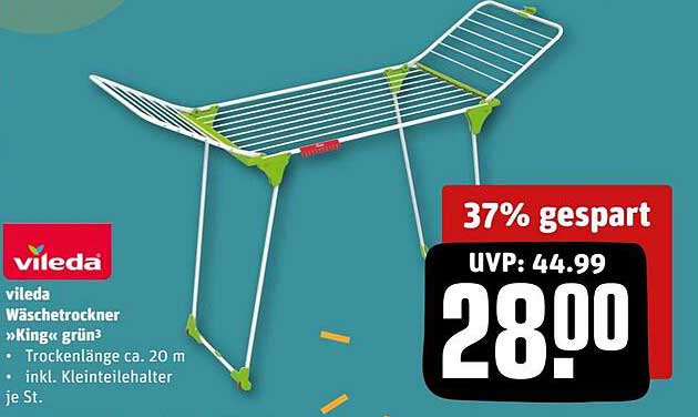 vileda Wäschetrockner »King« grün