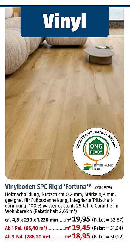 Vinylboden SPC Rigid 'Fortuna'