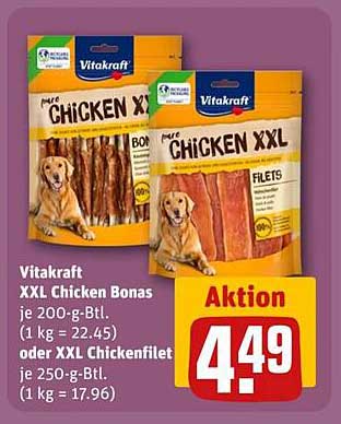 Vitakraft XXL Chicken Bonas und Chickenfilet 200g/250g