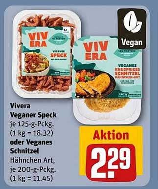 Vivera Veganer Speck oder Veganes Schnitzel