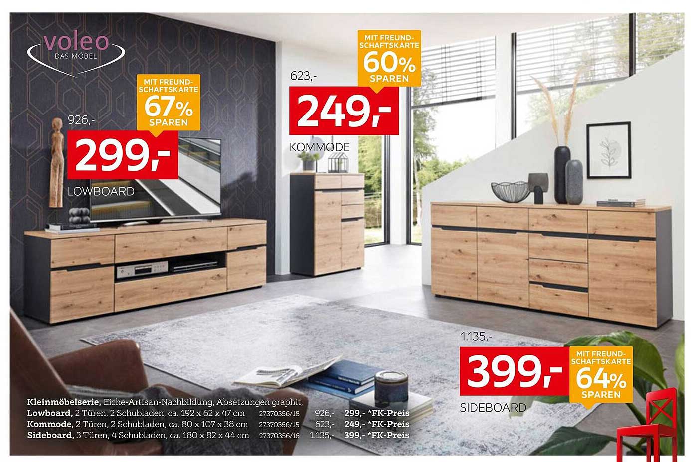 Voleo Lowboard – Zeitloses Möbelstück für Ihr Wohnzimmer