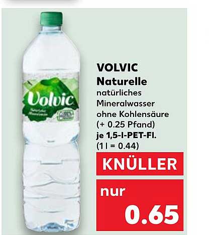 VOLVIC Natürliche Mineralwasser ohne Kohlensäure