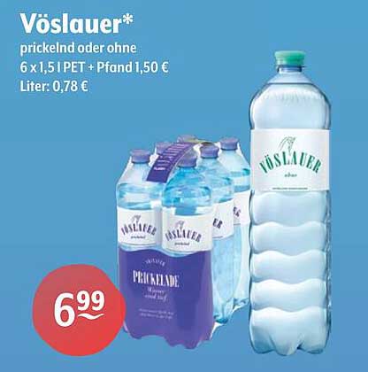 Vöslauer Mineralwasser - Prickelnd oder ohne