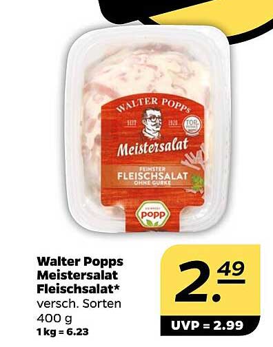 Walter Popps Meistersalat Fleischsalat 400 g