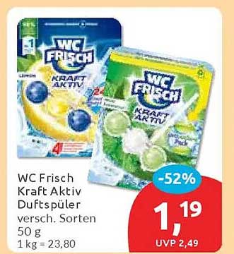 WC Frisch Kraft Aktiv Duftspüler - verschiedene Sorten 50 g
