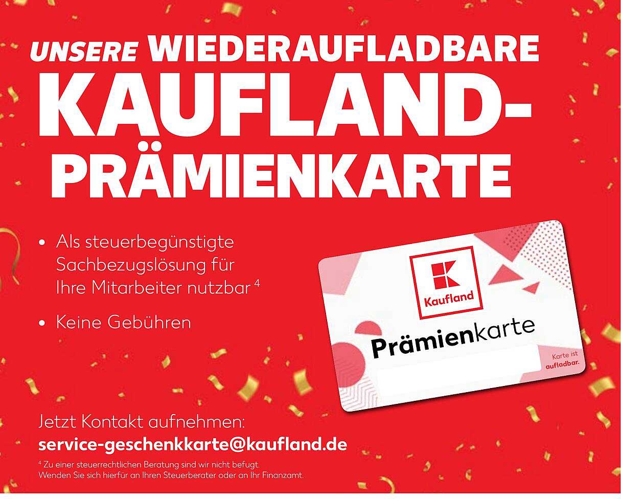 Wiederaufladbare Kaufland-Prämienkarte