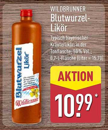 WILDURNER Blutwurzel-Likör - typisch bayerischer Kräuterlikör