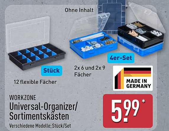 WORKZONE Universal-Organizer/Sortimentskästen