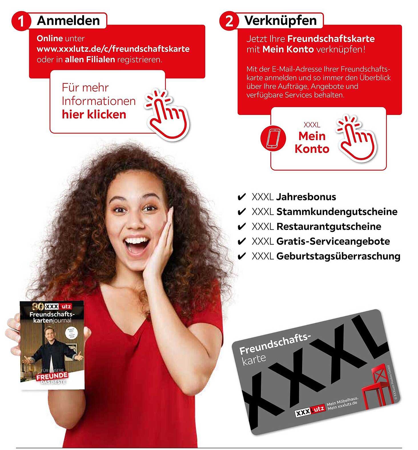 XXXLutz Freundschaftskarte – Jetzt anfordern und von vielen Vorteilen profitieren!