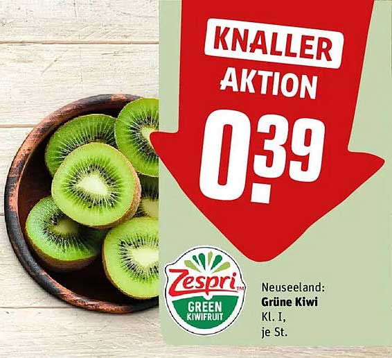 Zespri Grüne Kiwi - 0,39 € je Stück