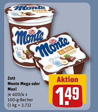 Zott Monte Mega oder Maxi