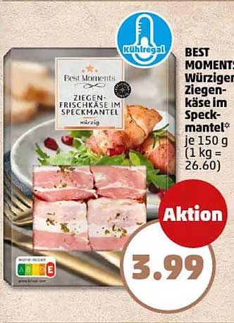 BEST MOMENTS Würziger Ziegenkäse im Speckmantel