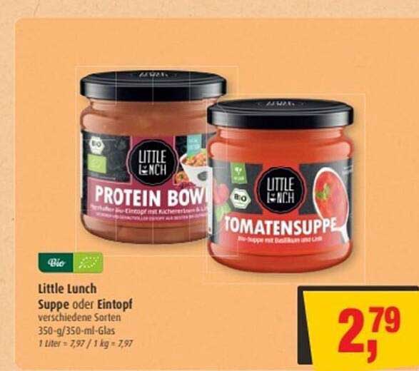 Little Lunch Suppe oder Eintopf verschiedene Sorten 350-g/350-ml-Glas