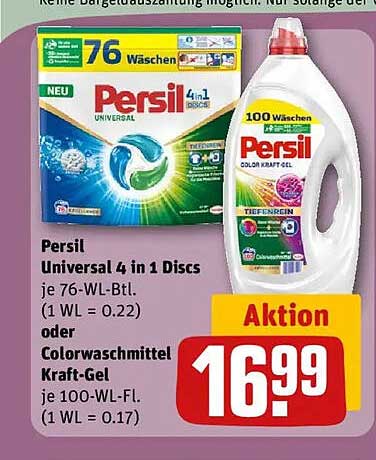 Luxus Persil 100 Wäschen Angebot Bilder