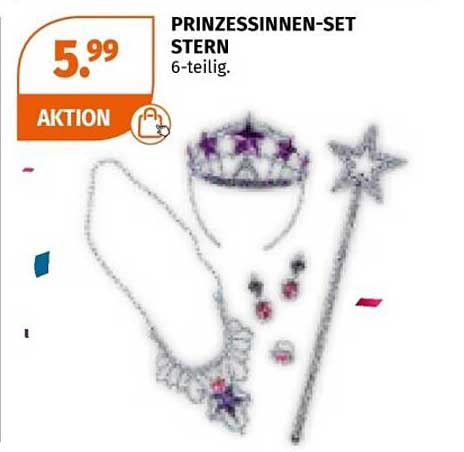 PRINZESSINNEN-SET STERN 6-teilig.