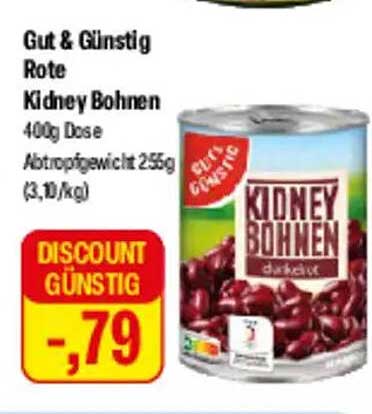 Gut & Günstig Rote Kidney Bohnen