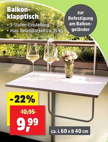 Balkon-klapptisch