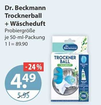 Dr. Beckmann Trocknerball + Wäscheduft