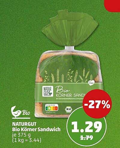 NATURGUT Bio Körner Sandwich