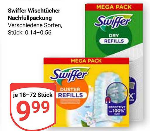 Swiffer Wischtücher Nachfüllpackung