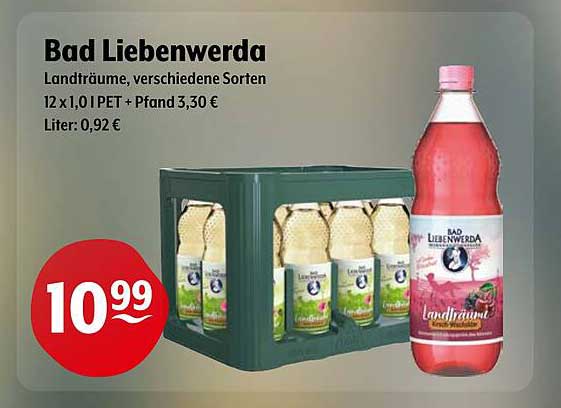 Bad Liebenwerda Landträume, verschiedene Sorten, 12 x 1,0 l PET