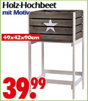Holz-Hochbeet mit Motiv